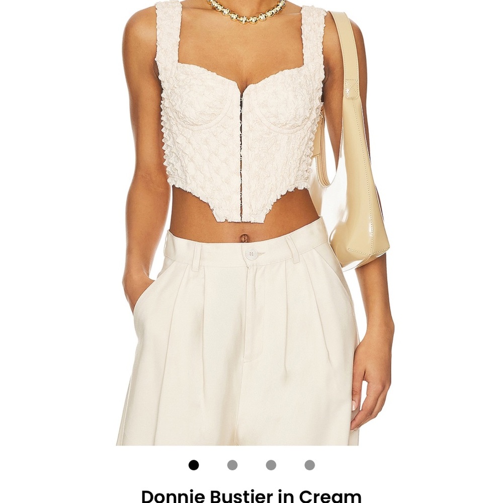 NBD Cream Bustier Top